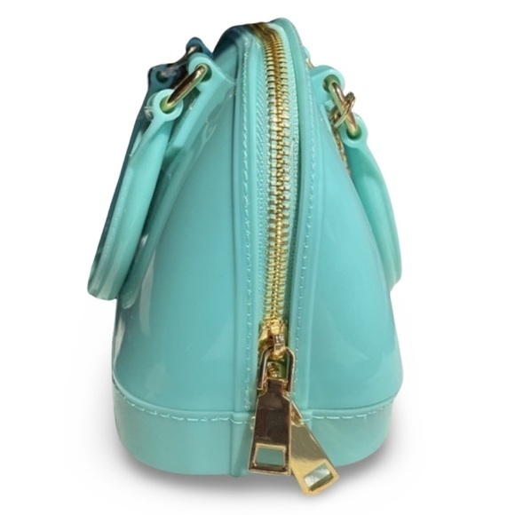 Turquoise Tempest: The Deluxity LA Crossbody with‎ a Golden Twist - Picture 8 of 10
